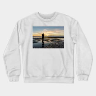 Sunset light, Crosby beach Crewneck Sweatshirt